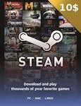 Steam Gift Card 10 USD - Steam Key - For USD Currency Only