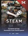 Steam Gift Card 5 EUR - Steam Key - For EUR Currency Only